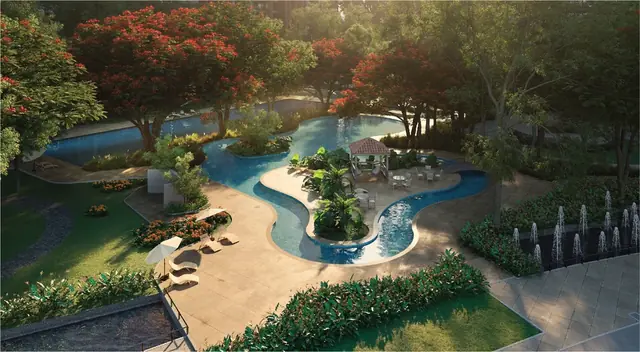 Island Cove pool at SOBHA Aranya
