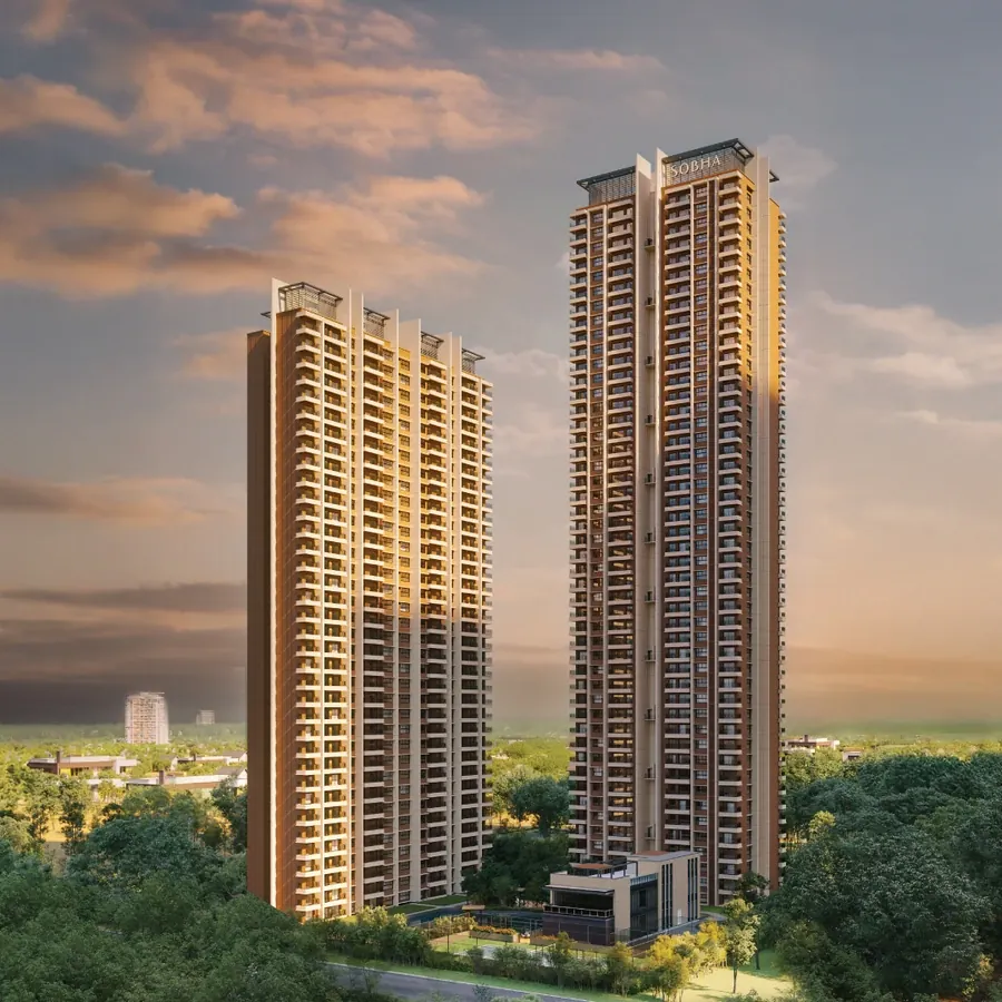 SOBHA Aurum tower elevation, daytime view