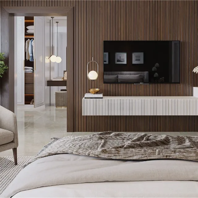 Master bedroom in a Limited Edition Home at SOBHA International City