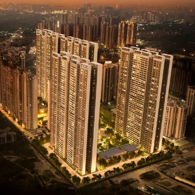 SOBHA Rivana elevation at night