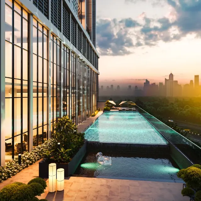 Lap pool at SOBHA Strada